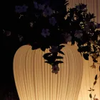 Modern design lichtgevende buitenvaas in polyethyleen, 2 stuks - Skin by Myyour Viadurini