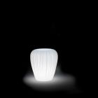 Modern design lichtgevende buitenvaas in polyethyleen, 2 stuks - Skin by Myyour Viadurini
