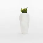 Heldere buitenvaas in modern design polyethyleen - Skin by Myyour Viadurini