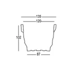 Heldere polyethyleen tuinvaas met LED Made in Italy - Poldo Viadurini