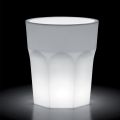 Decoratieve lichtgevende vaas in polyethyleen met LED-licht Made in Italy - Pucca