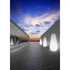 Lichtgevende vaas voor buitenontwerp in polyethyleen Made in Italy - Menea Viadurini