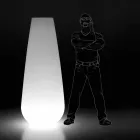 Lichtgevende vaas voor buitenontwerp in polyethyleen Made in Italy - Menea Viadurini