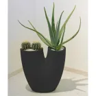 Modern gekleurde tuinvaas in polyethyleen Made in Italy - Flowes Viadurini