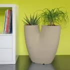 Modern gekleurde tuinvaas in polyethyleen Made in Italy - Flowes Viadurini