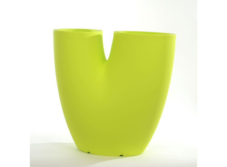Modern gekleurde tuinvaas in polyethyleen Made in Italy - Flowes Viadurini