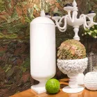 Moderne handgemaakte witte keramische vaas gemaakt in Italië - Chantal Viadurini