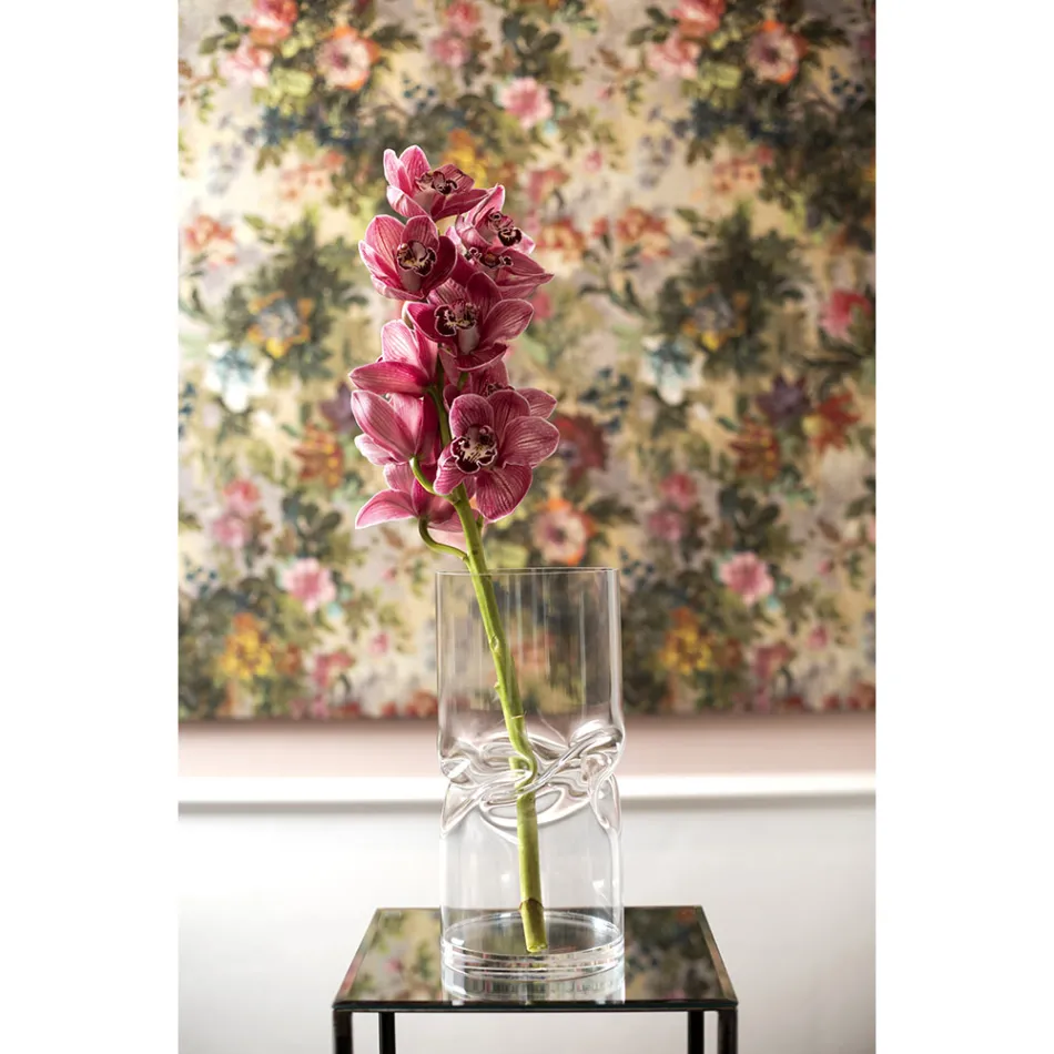 Moderne gedraaide acryl kristallen vaas verschillende afwerkingen - sigaret Viadurini