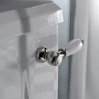 Klassiek design monoblok vaas in wit keramiek Made in Italy - Marwa Viadurini