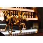 Siervaas voor binnen in wit keramiek of 24-karaats goud gemaakt in Italië - Jacky Viadurini