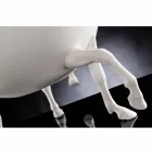 Siervaas voor binnen in wit keramiek of 24-karaats goud gemaakt in Italië - Jacky Viadurini