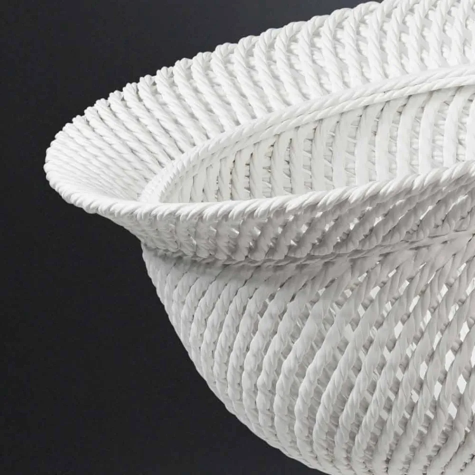 Decoratieve keramische binnenvaas, handgemaakt in Italië - Napoleon Viadurini