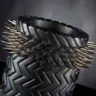 Handgemaakte matzwarte keramische siervaas - Jungle Viadurini