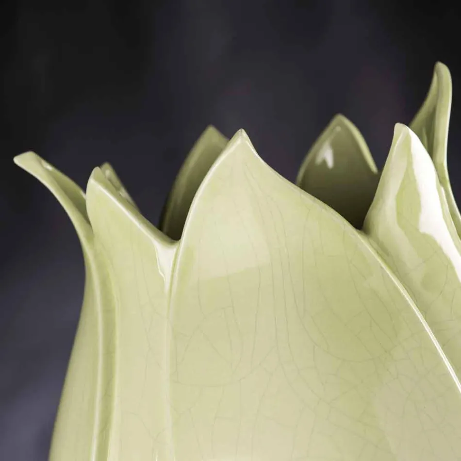 Moderne siervaas in gekleurd keramiek, handgemaakt in Italië - Onyx Viadurini