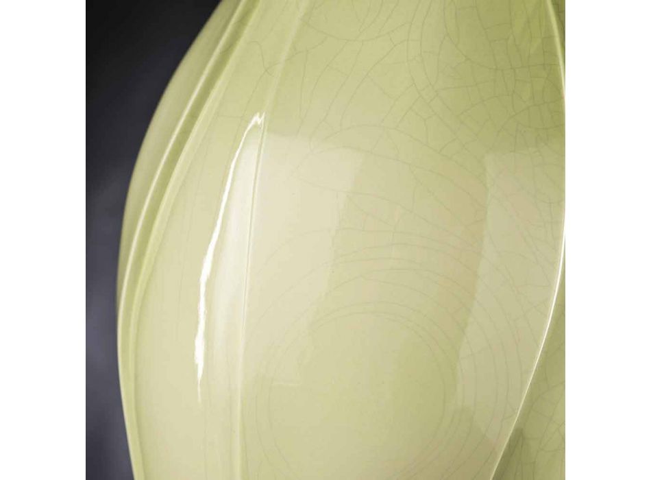 Moderne siervaas in gekleurd keramiek, handgemaakt in Italië - Onyx Viadurini