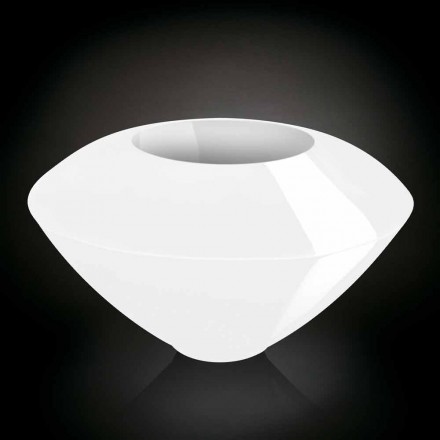 Moderne siervaas in gekleurd polyethyleen Made in Italy - Timber Viadurini