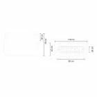 Witte designvaas voor binnen of buiten in drie maten, 2 stuks - Pandora by Myyour Viadurini