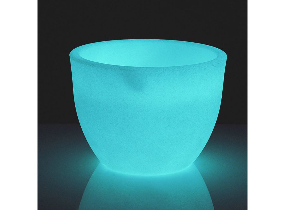 Fluorescerende vaas voor binnen of buiten 3 afmetingen Made in Italy - Fluos Viadurini