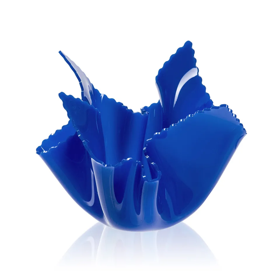 Recyclebare gedrapeerde vaas van gekleurd plexiglas 2 stuks 2 maten - Gabria Viadurini