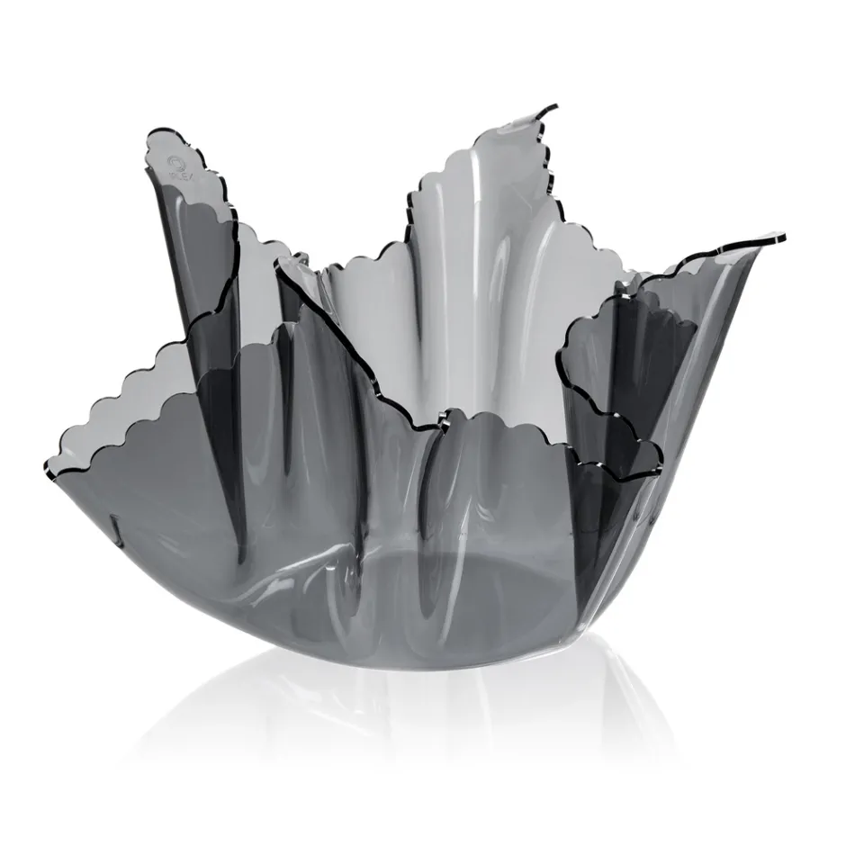 Recyclebare gedrapeerde vaas van gekleurd plexiglas 2 stuks 2 maten - Gabria Viadurini