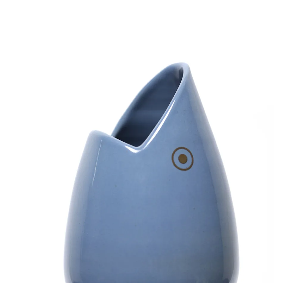 Keramische bloemenvaas handgemaakt in Italië - tonijn Viadurini