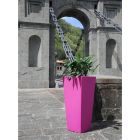 Fluo gekleurde vierkante tuinvaas met licht Made in Italy - Avanas Viadurini