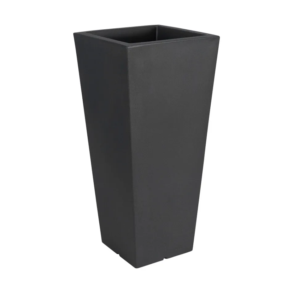 Fluo gekleurde vierkante tuinvaas met licht Made in Italy - Avanas Viadurini