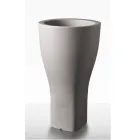 Ronde gekleurde tuinpot in polyethyleen Made in Italy - Tremont Viadurini