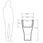 Ronde gekleurde tuinpot in polyethyleen Made in Italy - Tremont Viadurini