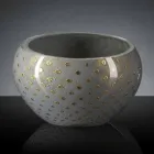 Ronde binnenvaas in gekleurd Murano-glas gemaakt in Italië - Asper Viadurini