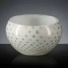 Ronde binnenvaas in gekleurd Murano-glas gemaakt in Italië - Asper Viadurini