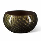 Ronde binnenvaas in gekleurd Murano-glas gemaakt in Italië - Asper Viadurini