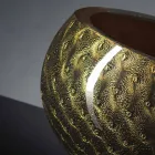 Ronde binnenvaas in gekleurd Murano-glas gemaakt in Italië - Asper Viadurini