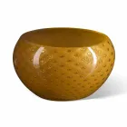 Ronde binnenvaas in gekleurd Murano-glas gemaakt in Italië - Asper Viadurini