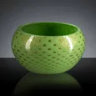 Ronde binnenvaas in gekleurd Murano-glas gemaakt in Italië - Asper Viadurini
