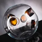 Ronde binnenvaas in geblazen muranoglas gemaakt in Italië - Kimo Viadurini