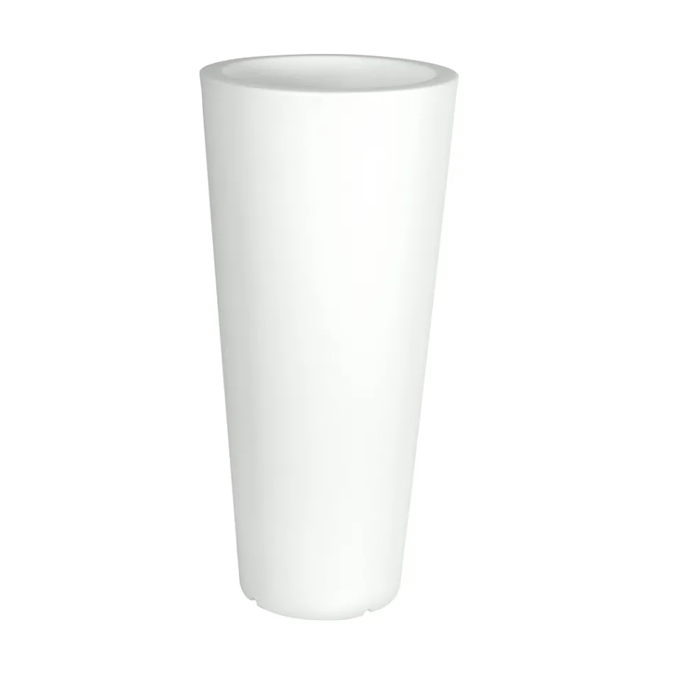 Ronde fluokleurige tuinvaas met licht Made in Italy - Avanas Viadurini