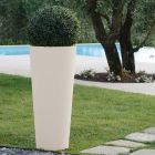 Ronde fluokleurige tuinvaas met licht Made in Italy - Avanas Viadurini
