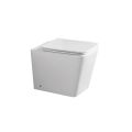 Vrijstaand toilet met softclose keramische zitting en modern design - Giunco