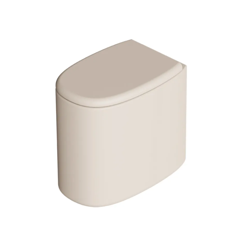 Staande keramische toiletpot in diverse kleuren, made in Italy - Girl Viadurini