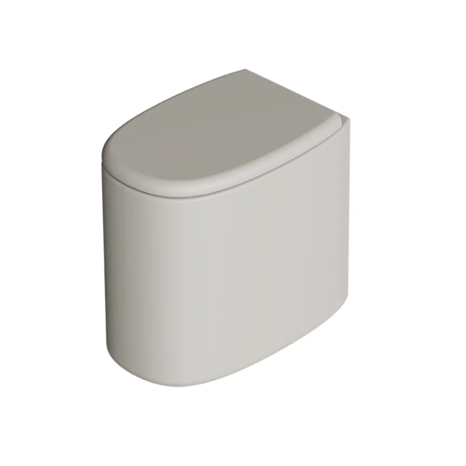 Staande keramische toiletpot in diverse kleuren, made in Italy - Girl Viadurini