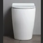 Oleander keramisch toilet met uitschuifbare spoelfunctie en softclose toiletbril. Viadurini