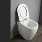 Oleander keramisch toilet met uitschuifbare spoelfunctie en softclose toiletbril. Viadurini