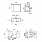 Keramische vloervaas met cassette Made in Italy - Marwa Viadurini