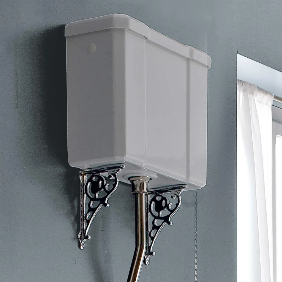 Keramische vloervaas met cassette Made in Italy - Marwa Viadurini