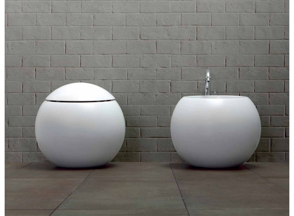 Vaasontwerp WC-pot Made in Italy in Ceramic Fanna Viadurini