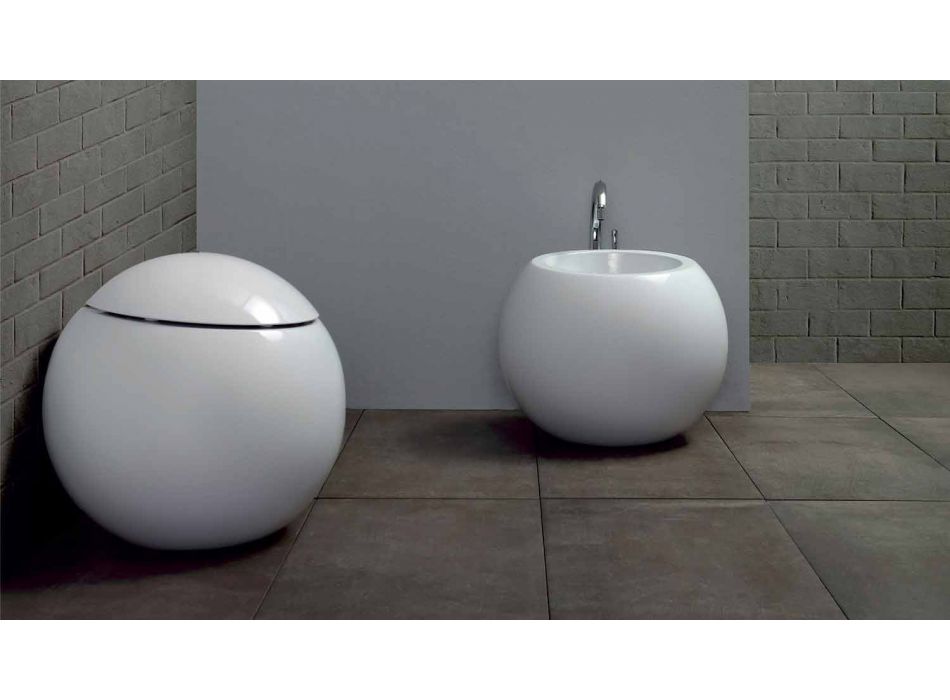 Vaasontwerp WC-pot Made in Italy in Ceramic Fanna Viadurini