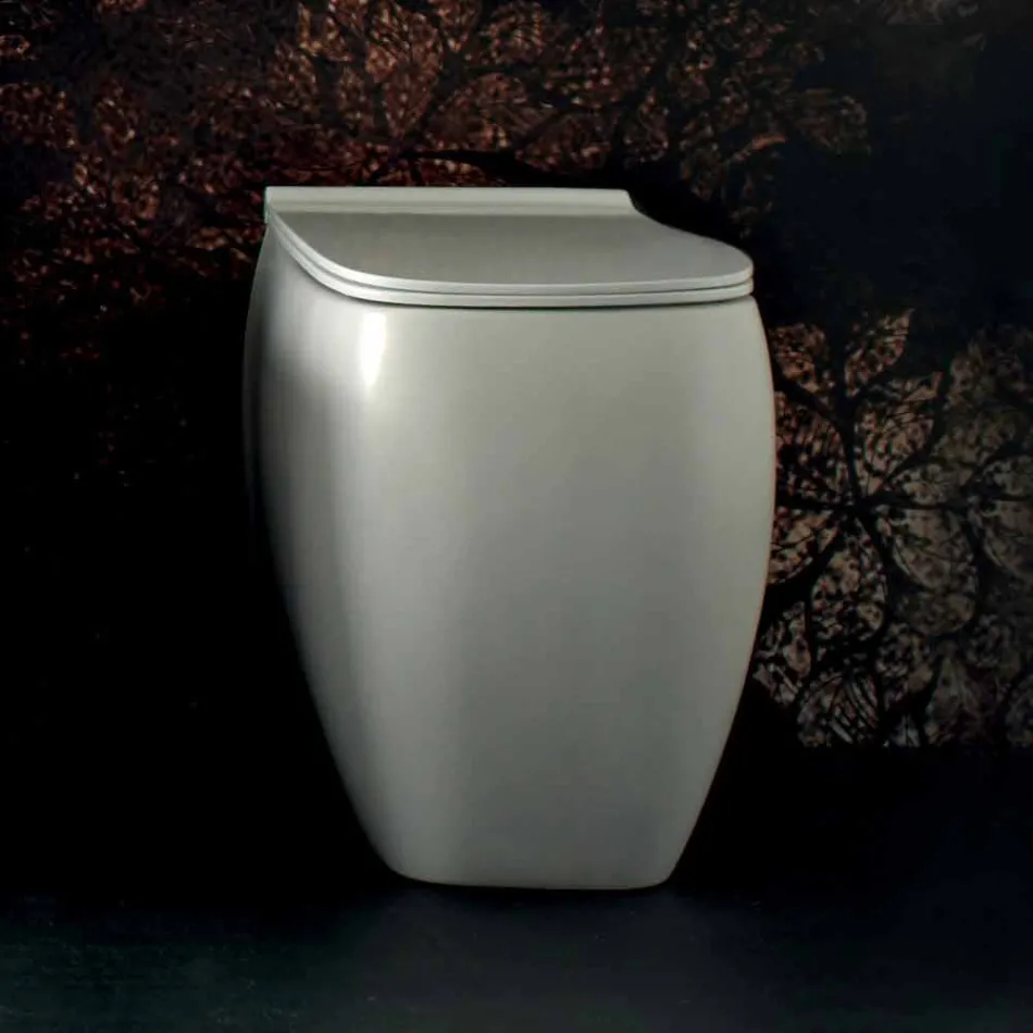 Witte keramische WC vaas met modern design Gais, made in Italy Viadurini