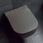 Modern hangend toilet in wit keramiek of gekleurd Trabia Viadurini