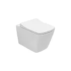 Wandtoilet met softclose keramische zitting in een modern design - Giunco Viadurini